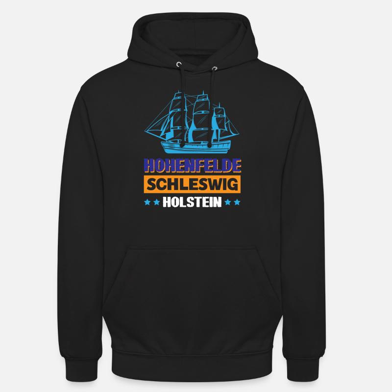 Hohenfelde Schleswig-holstein - Sweat-shirt à capuche unisexe - noir
