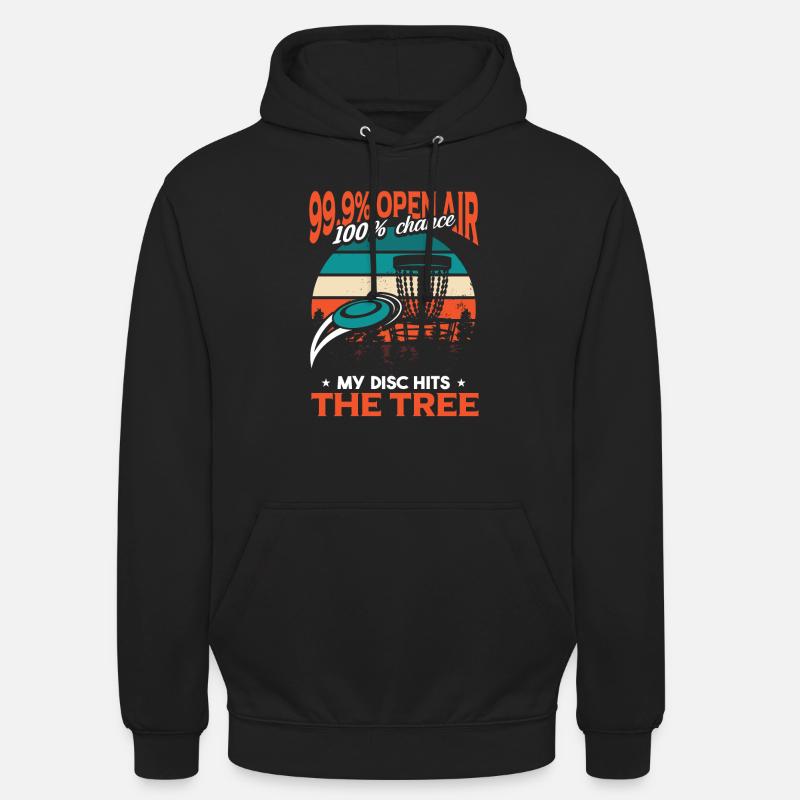 My Disc Hits The Tree - Unisex Hoodie - black