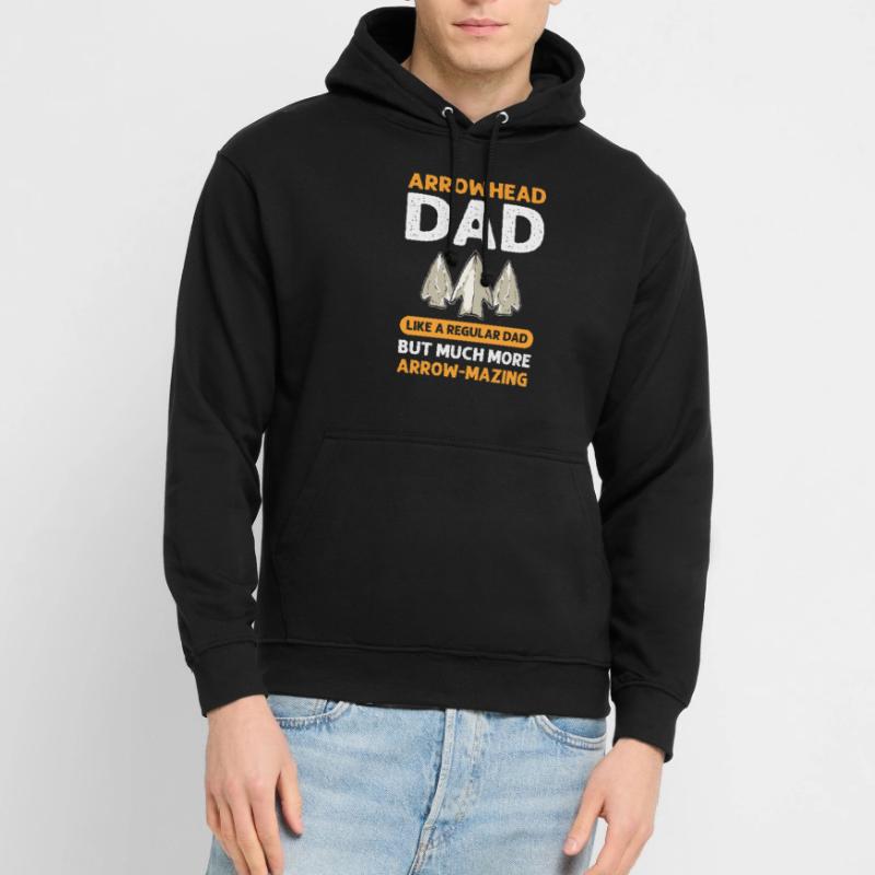 Pointes de flèches -père. Pfeilspitze Hunter Pointe de flèche Sweat-shirt à capuche unisexe