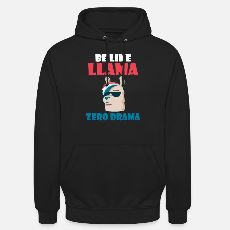 Llama Gift Llama Lover Gift - Unisex Hoodie - black