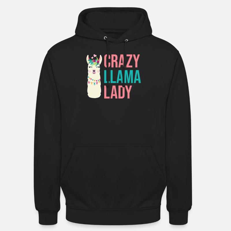 Llama Gift Llama Lover Gift - Unisex Hoodie - black