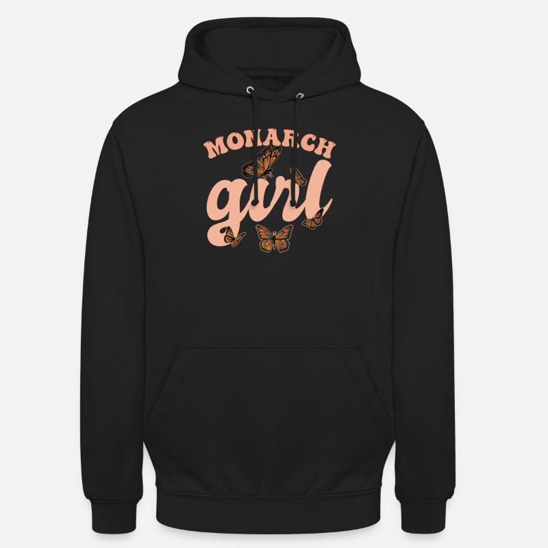 Monarch Mädchen - Unisex Hoodie - Schwarz