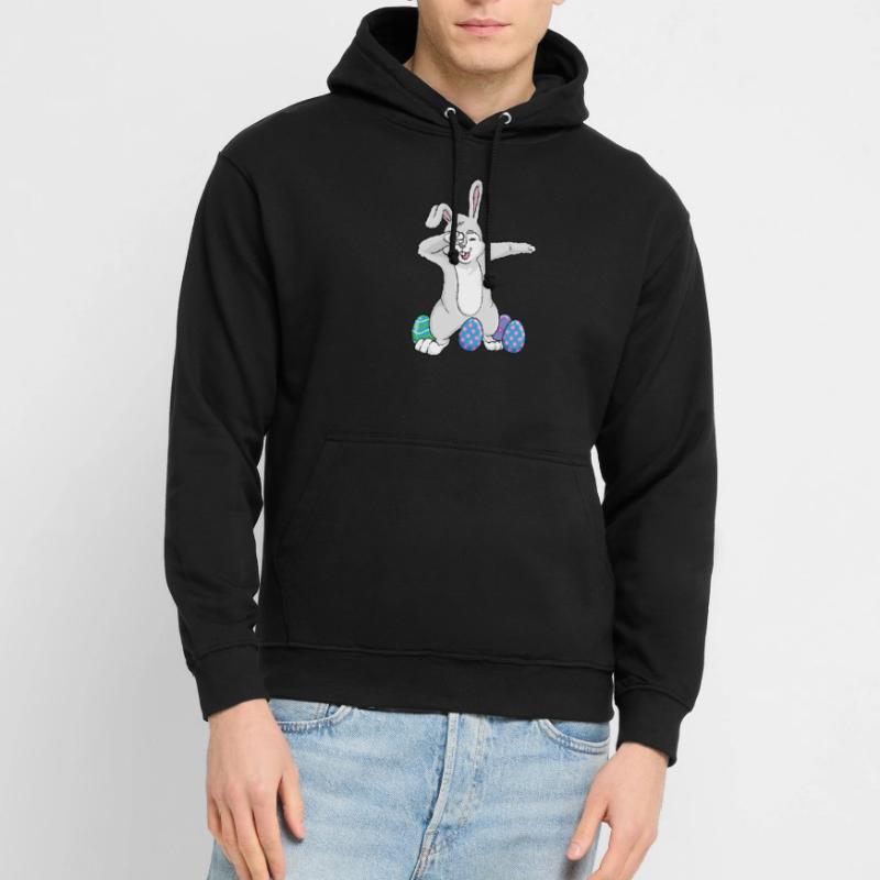 Dabbing Easter Rabbit Dad Dance Easter Eggs Unisex Hoodie