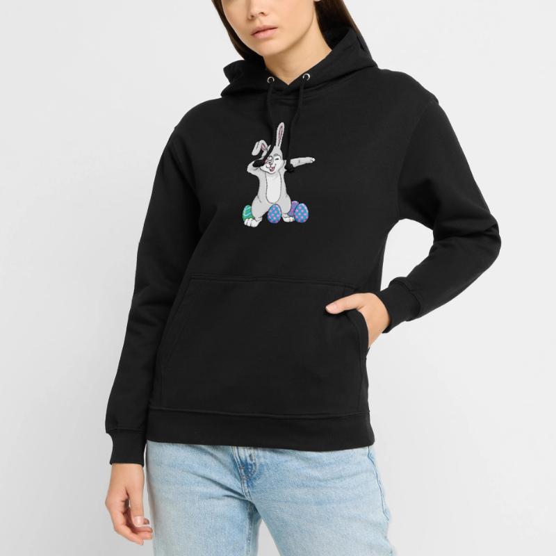 Dabbing Easter Rabbit Dad Dance Easter Eggs Unisex Hoodie