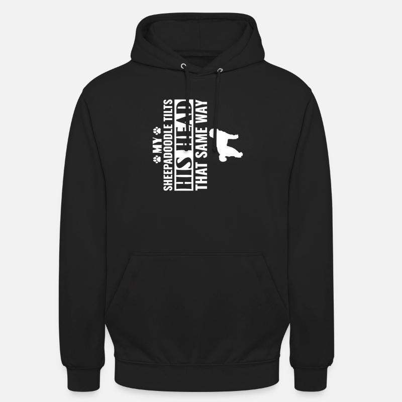 Sheepadoodle Doodle Chien - Sweat-shirt à capuche unisexe - noir