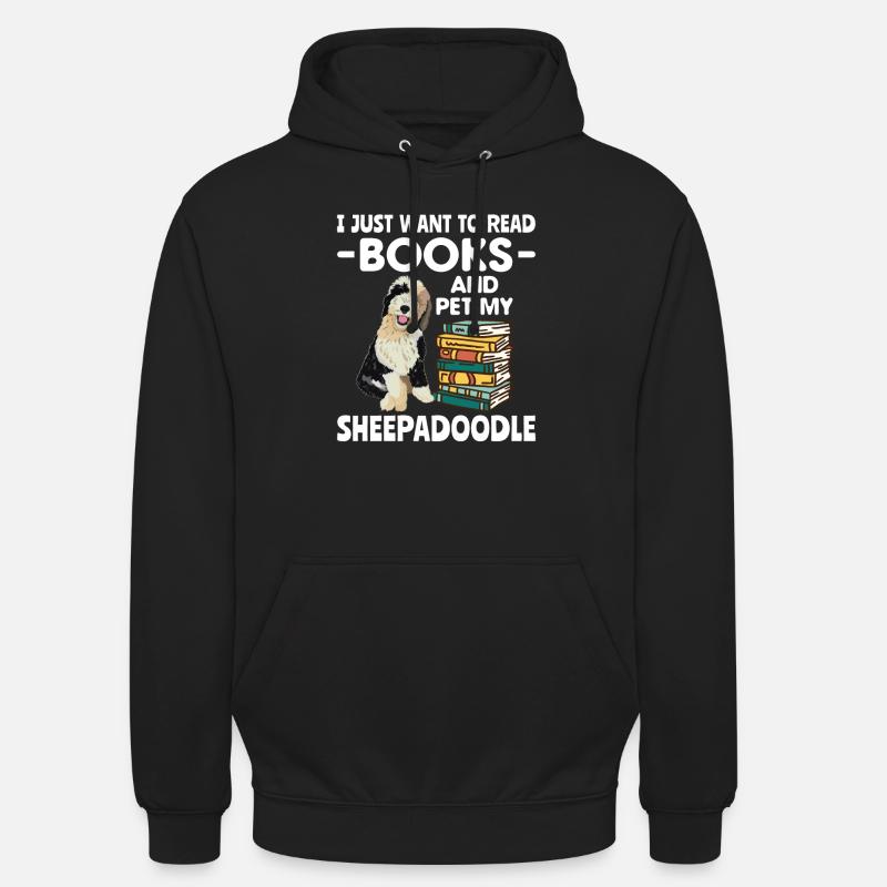 Sheepadoodle Doodle Hund - Unisex Hoodie - Schwarz