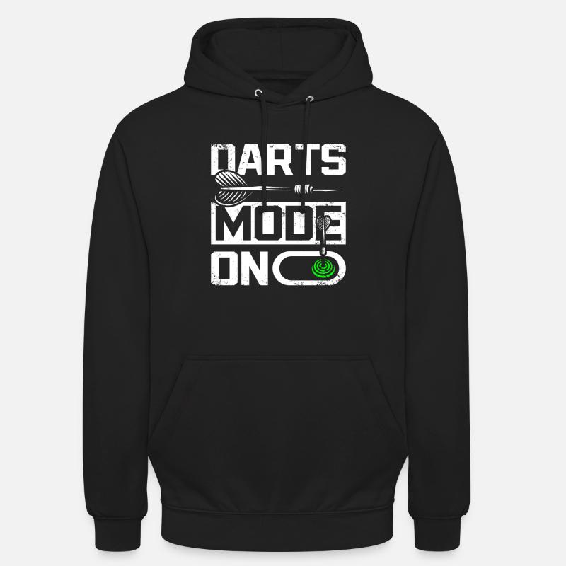 Mode fléchettes activé - Sweat-shirt à capuche unisexe - noir