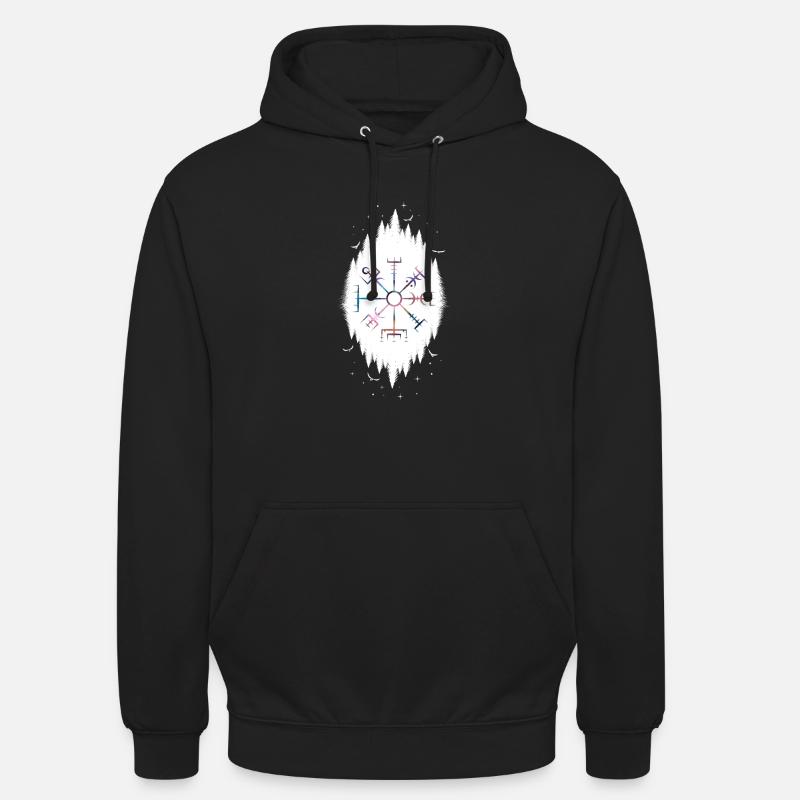 Celtic Vikinger Vegvisir compas Vikings - Sweat-shirt à capuche unisexe - noir