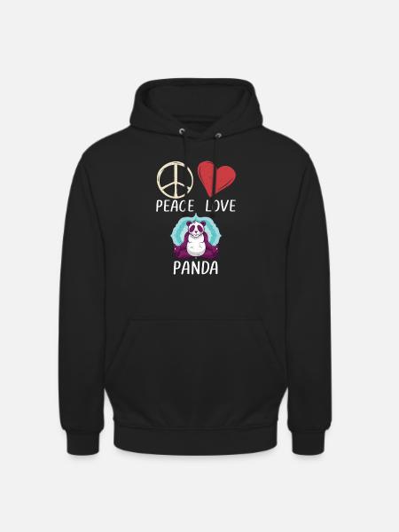 Panda Gifts Panda Lover - Unisex Hoodie - black