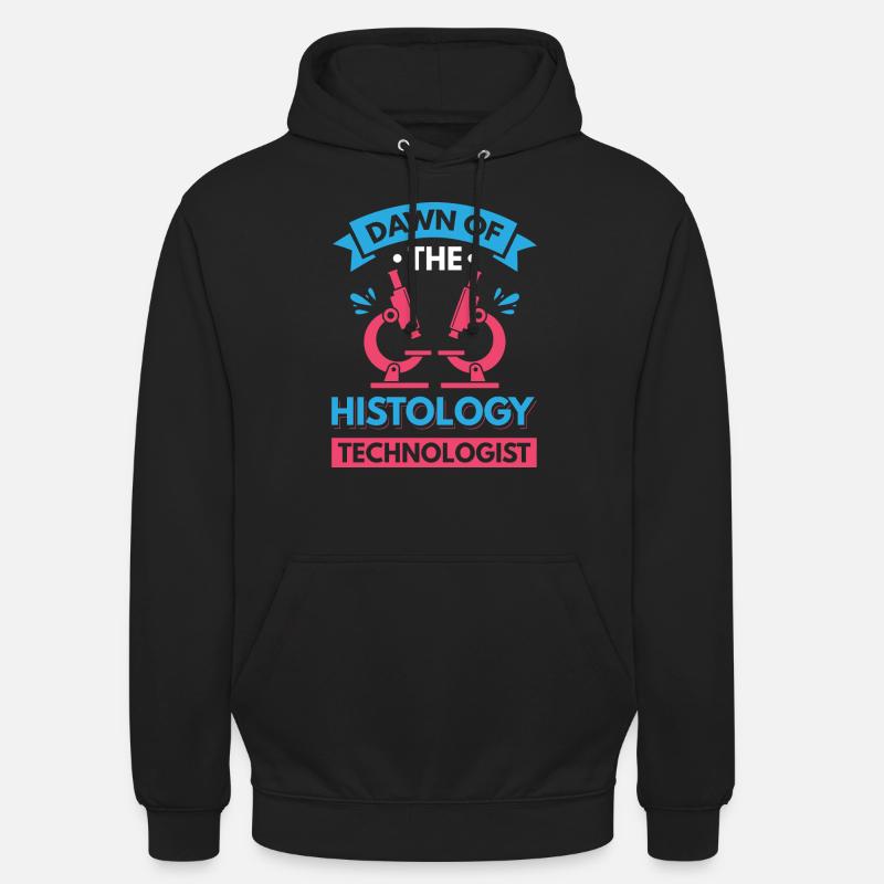 L’aube du technologue en histologie - Sweat-shirt à capuche unisexe - noir