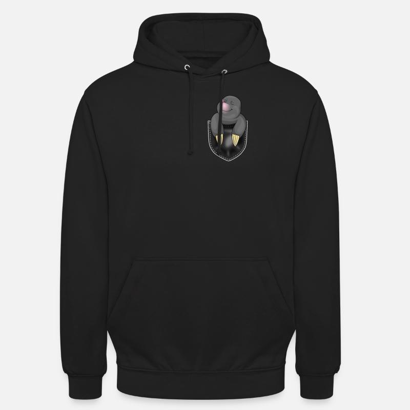 Maulwurf Agent Spion Bergarbeiter Geschenk - Unisex Hoodie - Schwarz