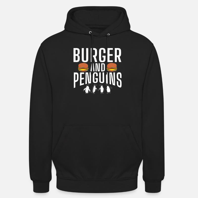 Penguin Lover Penguin Cadeaux - Sweat-shirt à capuche unisexe - noir