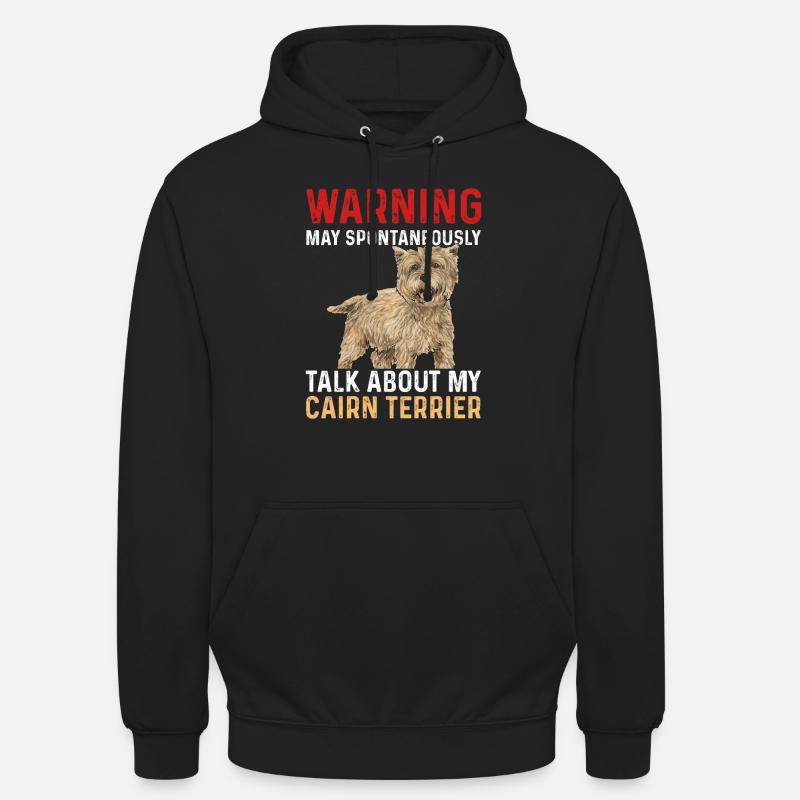 Cairn Terrier Chien - Sweat-shirt à capuche unisexe - noir