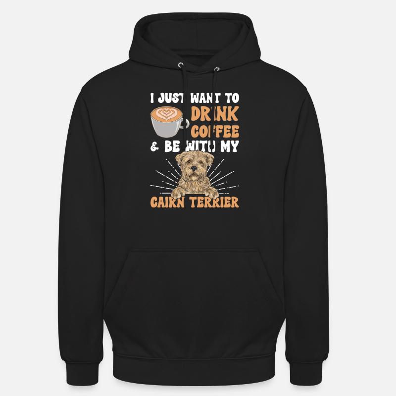 Cairn Terrier Hund - Unisex Hoodie - Schwarz