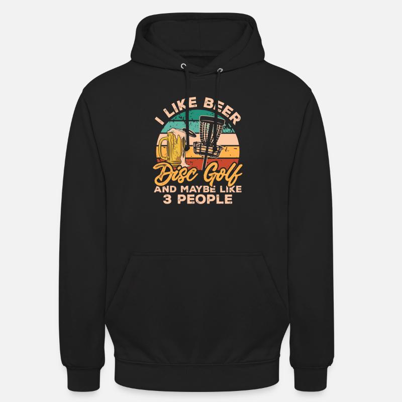 Discgolf Disc Golf Frisbee - Unisex Hoodie - Schwarz