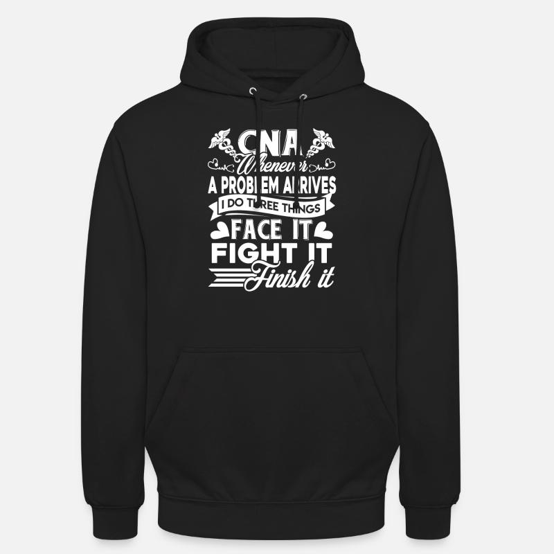 CNA CNA Solves Problem - Unisex Hoodie - black