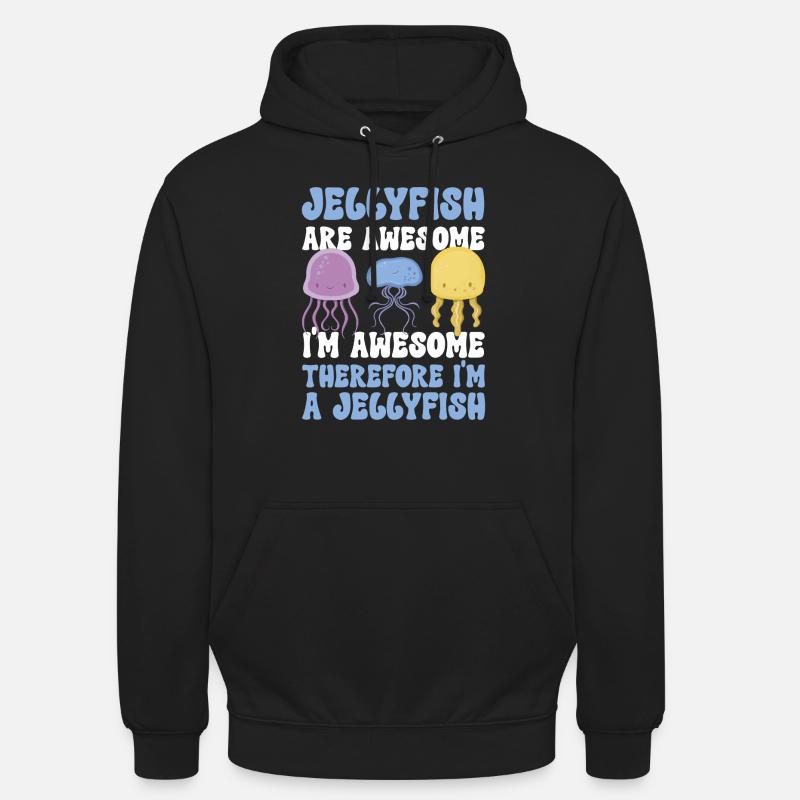 Méduses Plongée marine Méduses - Sweat-shirt à capuche unisexe - noir