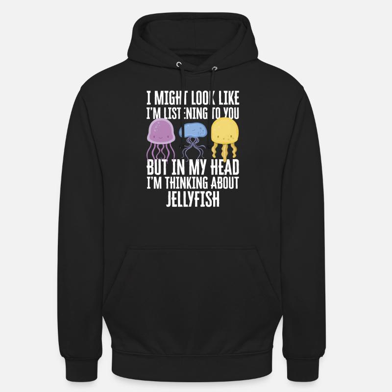 Méduses Plongée marine Méduses - Sweat-shirt à capuche unisexe - noir