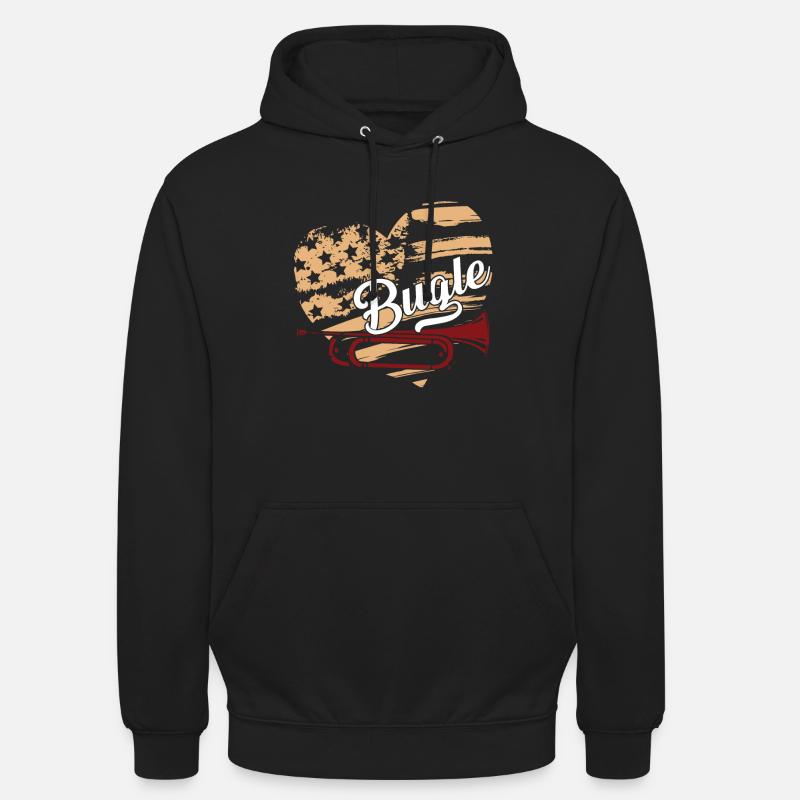 Bugle Bugle Flag - Unisex Hoodie - black