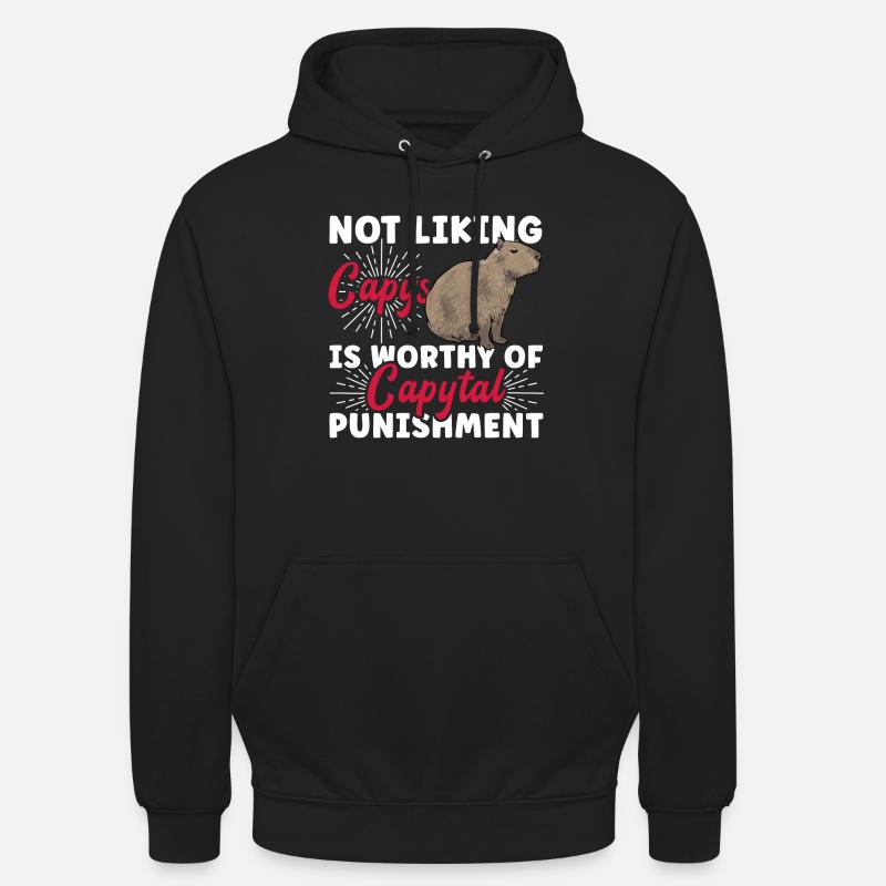 Rongeur Capybara - Sweat-shirt à capuche unisexe - noir