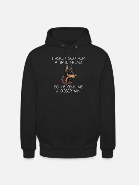 Doberman Pinscher Dog Dobie - Unisex Hoodie - black