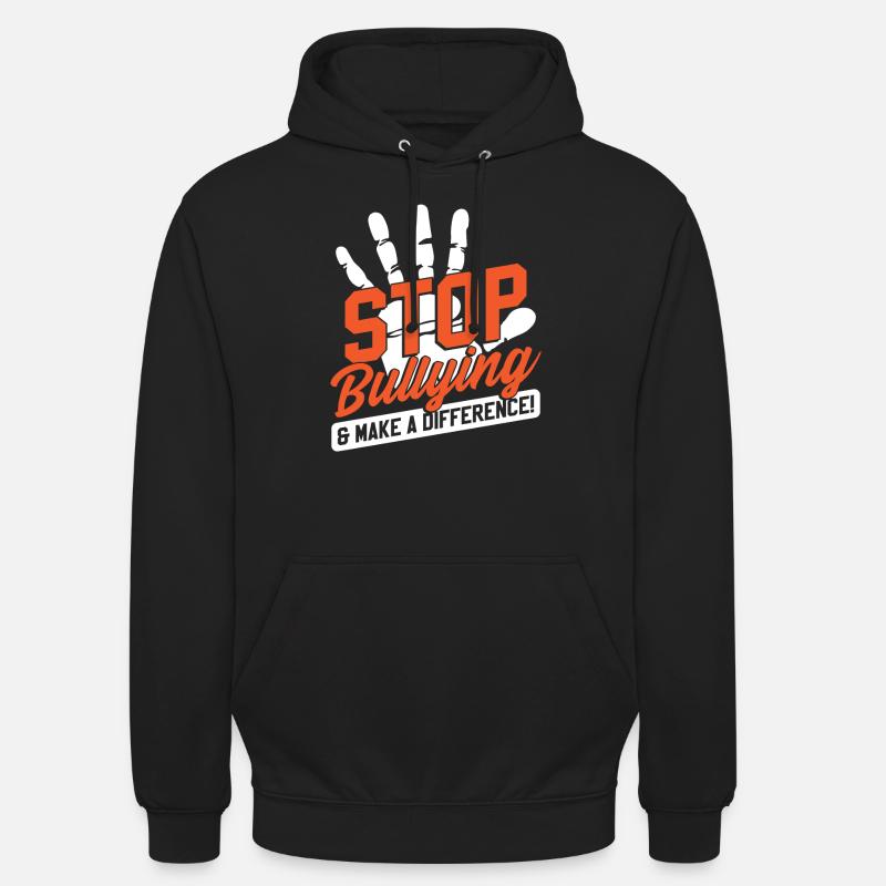 Prévention de l’intimidation Gentillesse - Sweat-shirt à capuche unisexe - noir