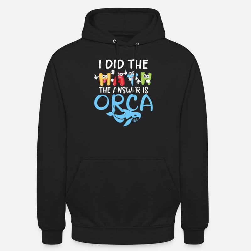 Orca Wal Geschenke - Unisex Hoodie - Schwarz