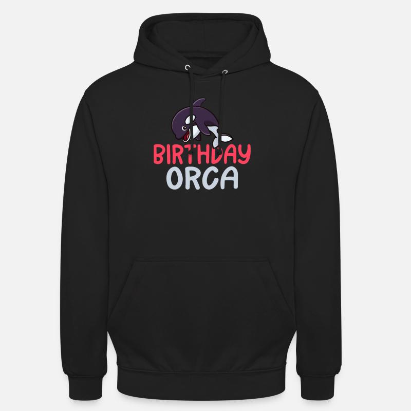 Orca Wal Geschenke - Unisex Hoodie - Schwarz