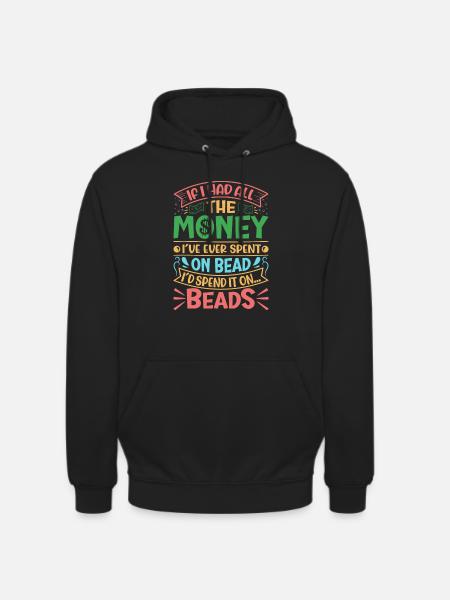 Beading Designs for Beader. - Unisex Hoodie - black