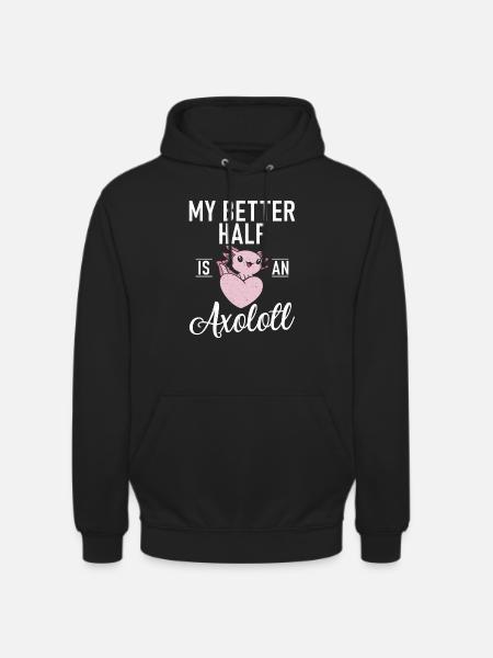 Axolotl Lover Gifts - Unisex Hoodie - black