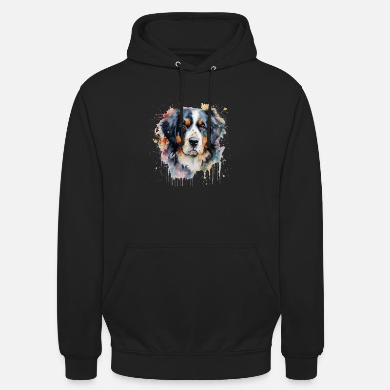 Bouvier bernois - Sweat-shirt à capuche unisexe - noir