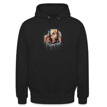 Bloodhound - Unisex Hoodie - Schwarz - Vorne - Alina (178cm) & Michal (187cm)