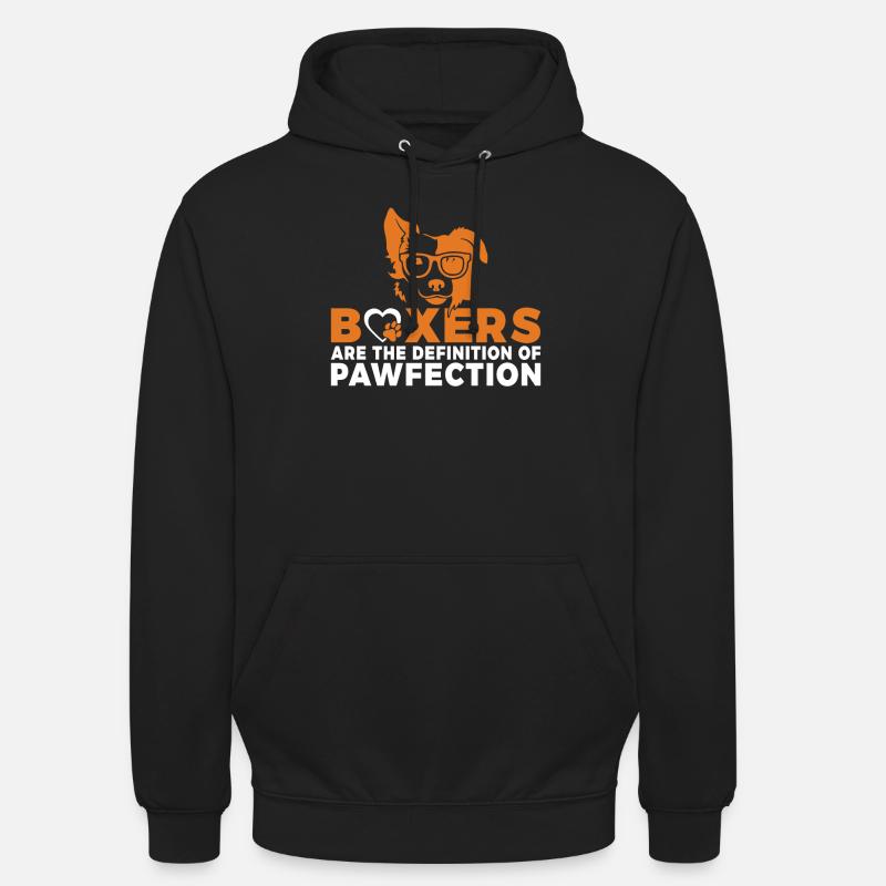 Boxer Hund Geschenke - Unisex Hoodie - Schwarz