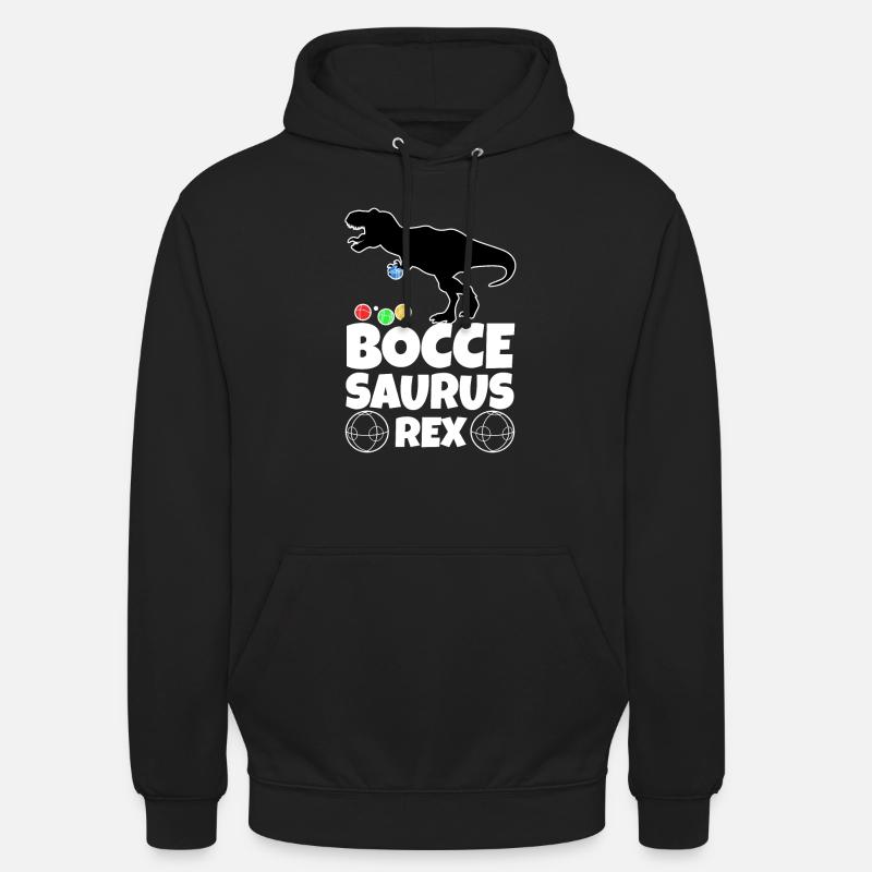 Boccesaurus Rex - Sweat-shirt à capuche unisexe - noir