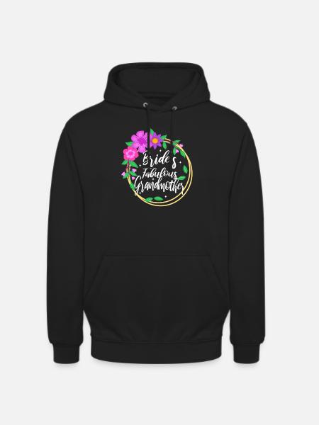 Grand-mère fabuleuse de la mariée - Sweat-shirt à capuche unisexe - noir