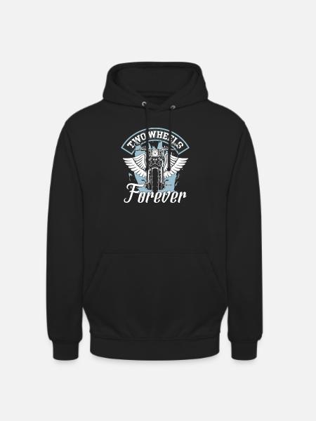 Two Wheels Forever - Unisex Hoodie - black