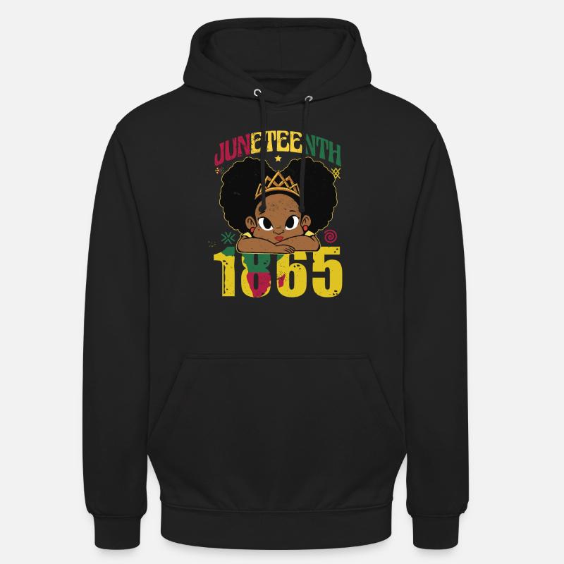 Mädchen Juneteenth - Unisex Hoodie - Schwarz