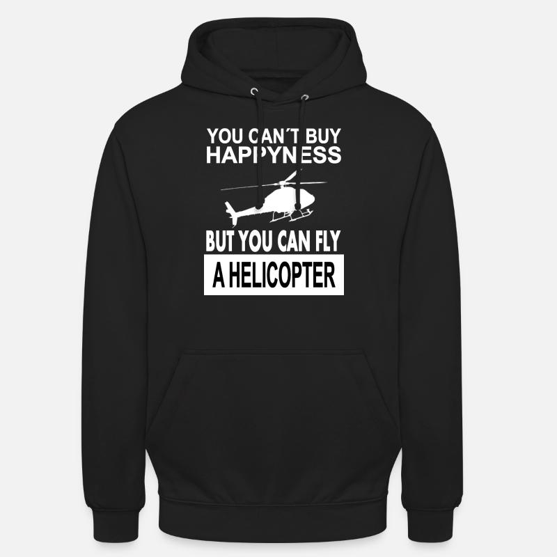 Helikopter fliegen Hubschrauber-Pilot Geschenkidee - Unisex Hoodie - Schwarz
