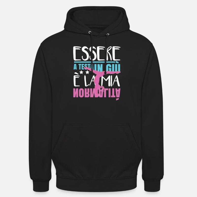 Ginnastica Artistica Ginnastica Ritmica Divertente - Felpa con cappuccio unisex - nero
