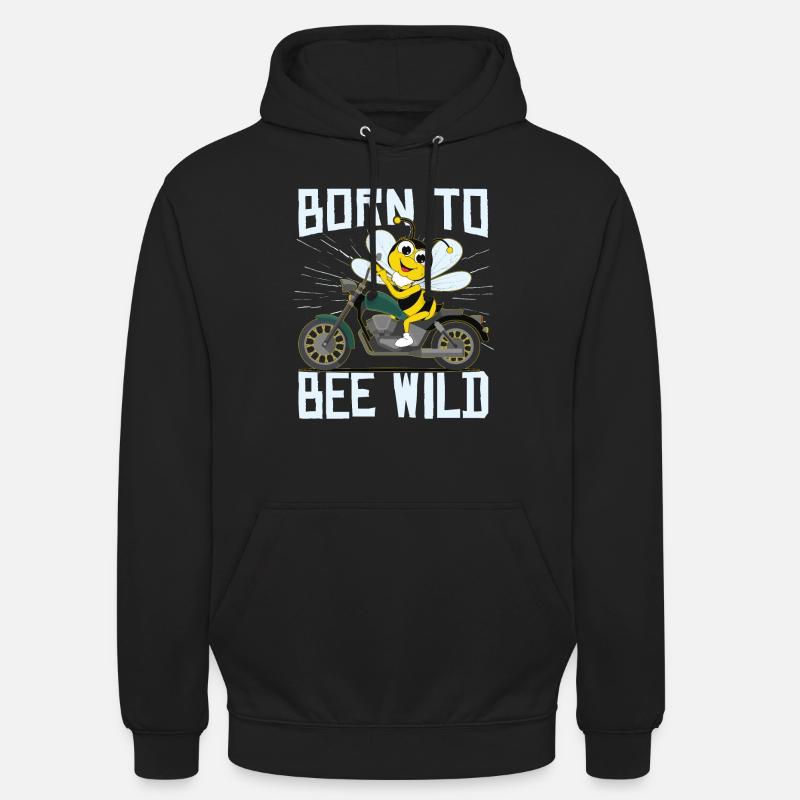 Né pour être sauvage - Sweat-shirt à capuche unisexe - noir