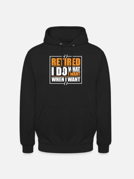 Pensioner Pension Funny - Unisex Hoodie - black