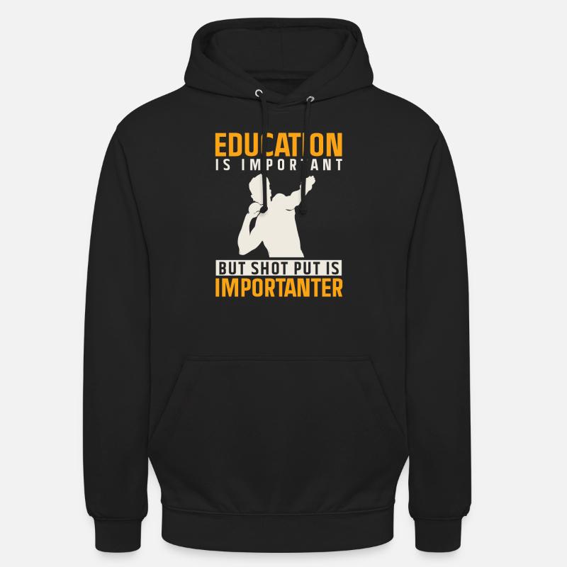 Lancer du poids Athlétisme - Sweat-shirt à capuche unisexe - noir