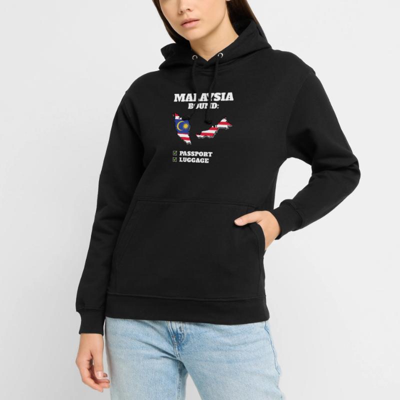 Voyage à destination de la Malaisie Drapeau malaisien Sweat-shirt à capuche unisexe