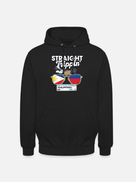 Straight Trippin' Philippines Vacation Tour - Unisex Hoodie - black