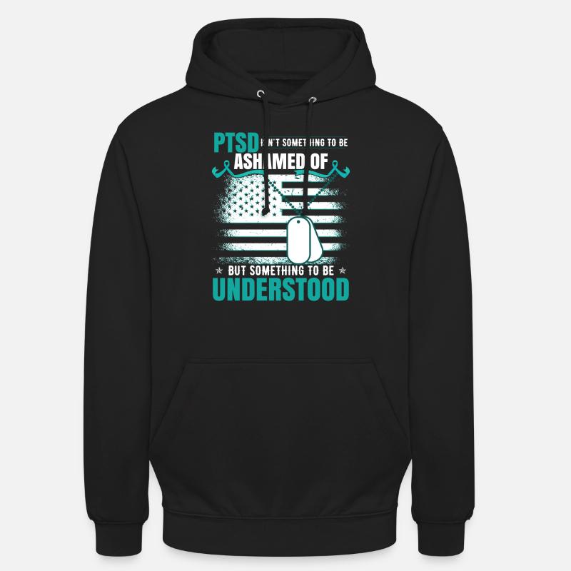 PTBS-Bewusstsein - Unisex Hoodie - Schwarz