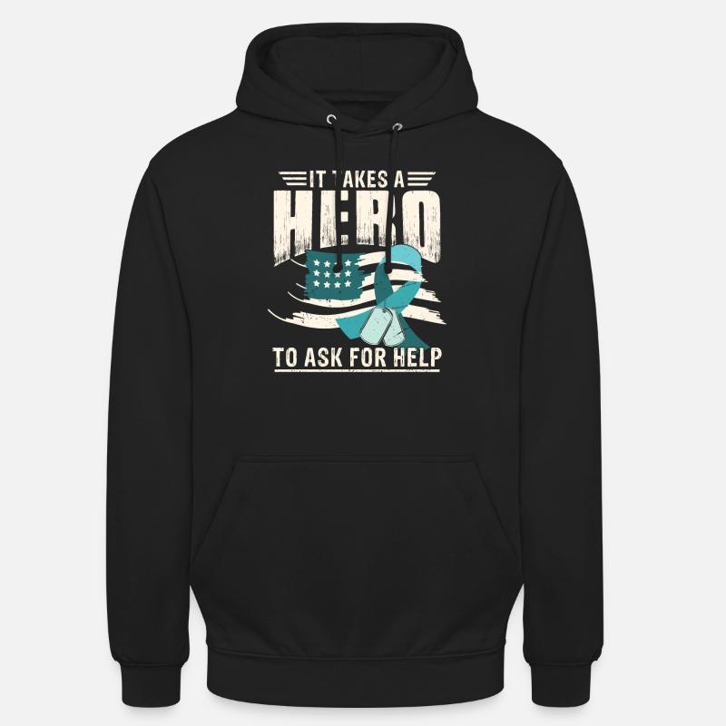 Monat des PTBS-Bewusstseins - Unisex Hoodie - Schwarz