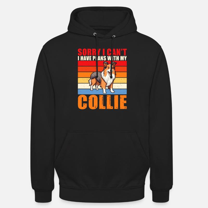 Cadeaux Collie - Sweat-shirt à capuche unisexe - noir