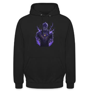 Murasaki - Unisex Hoodie - Schwarz - Vorne - Alina (178cm) & Michal (187cm)