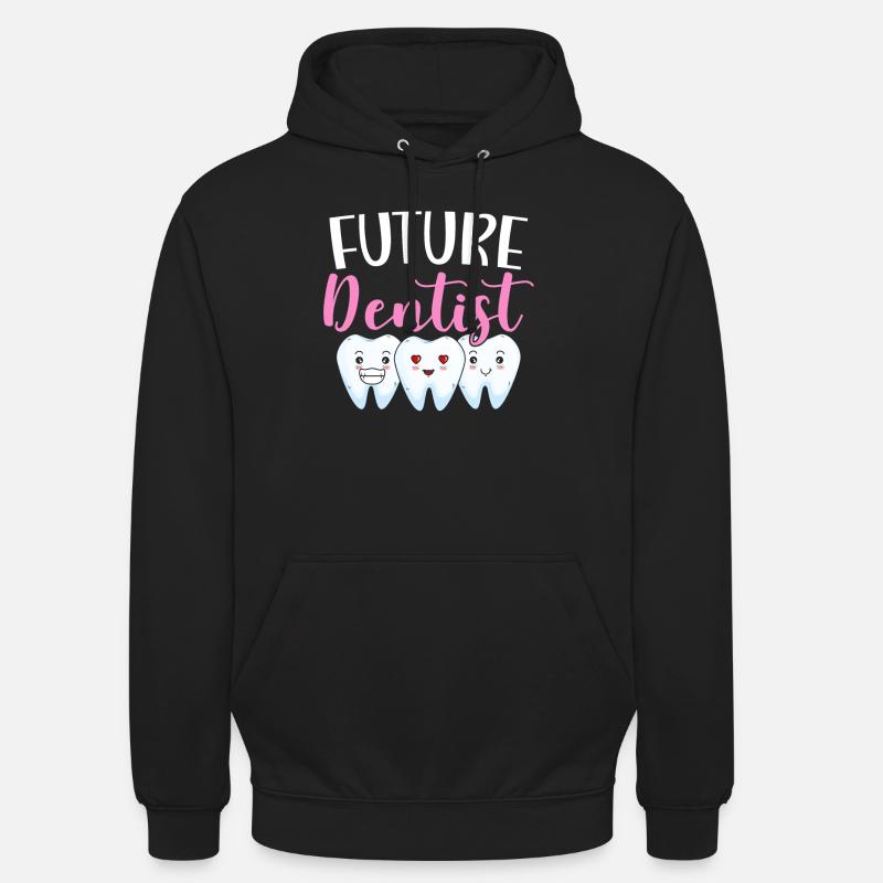 Futur dentiste dentiste assistant dentaire - Sweat-shirt à capuche unisexe - noir
