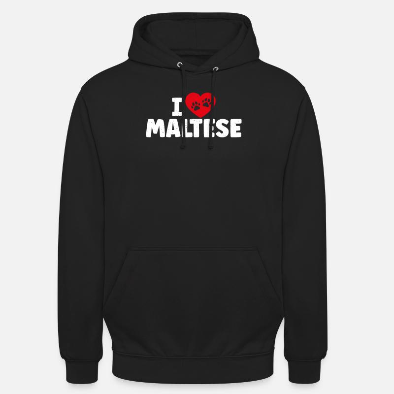 Cadeaux de propriétaire maltais - Sweat-shirt à capuche unisexe - noir